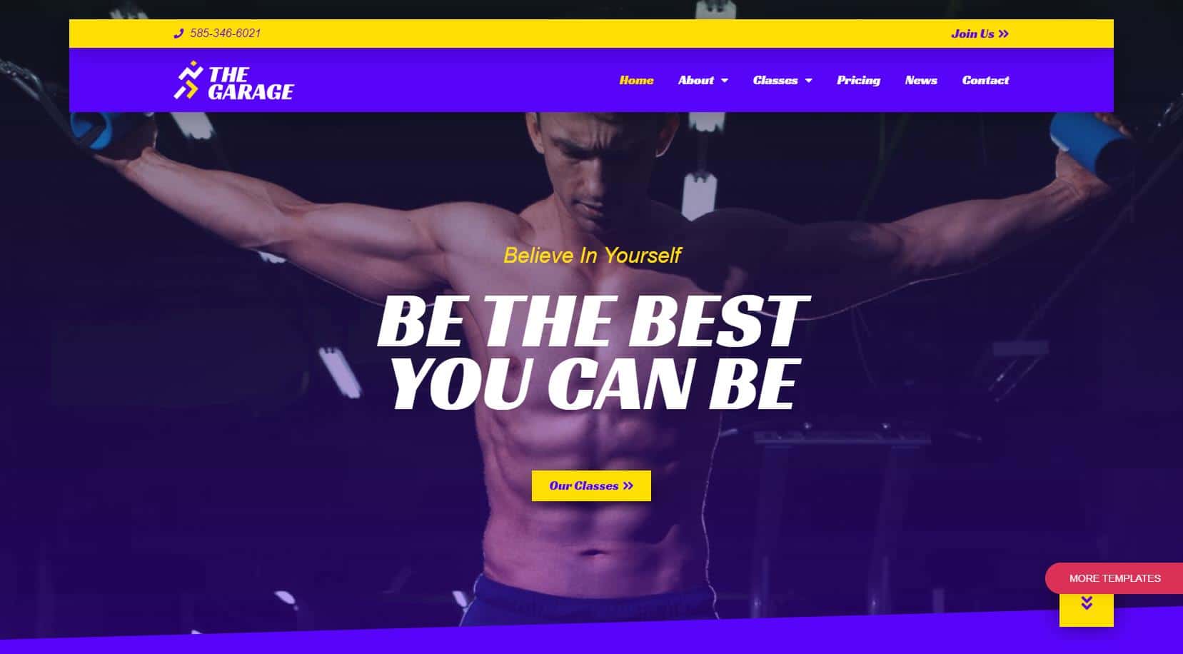 Gym and Fitness Website