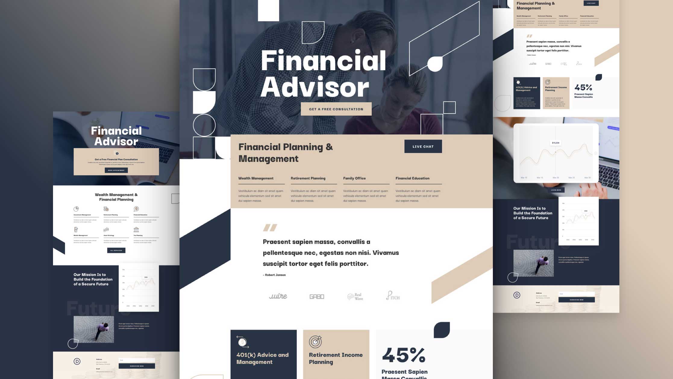 Financial Advisor Website