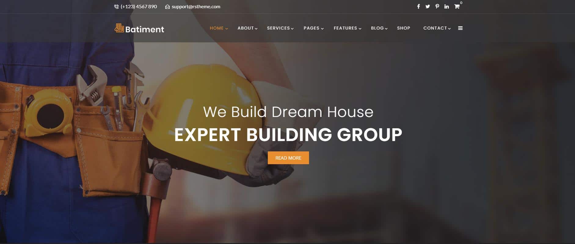 Construction & Building Website Design