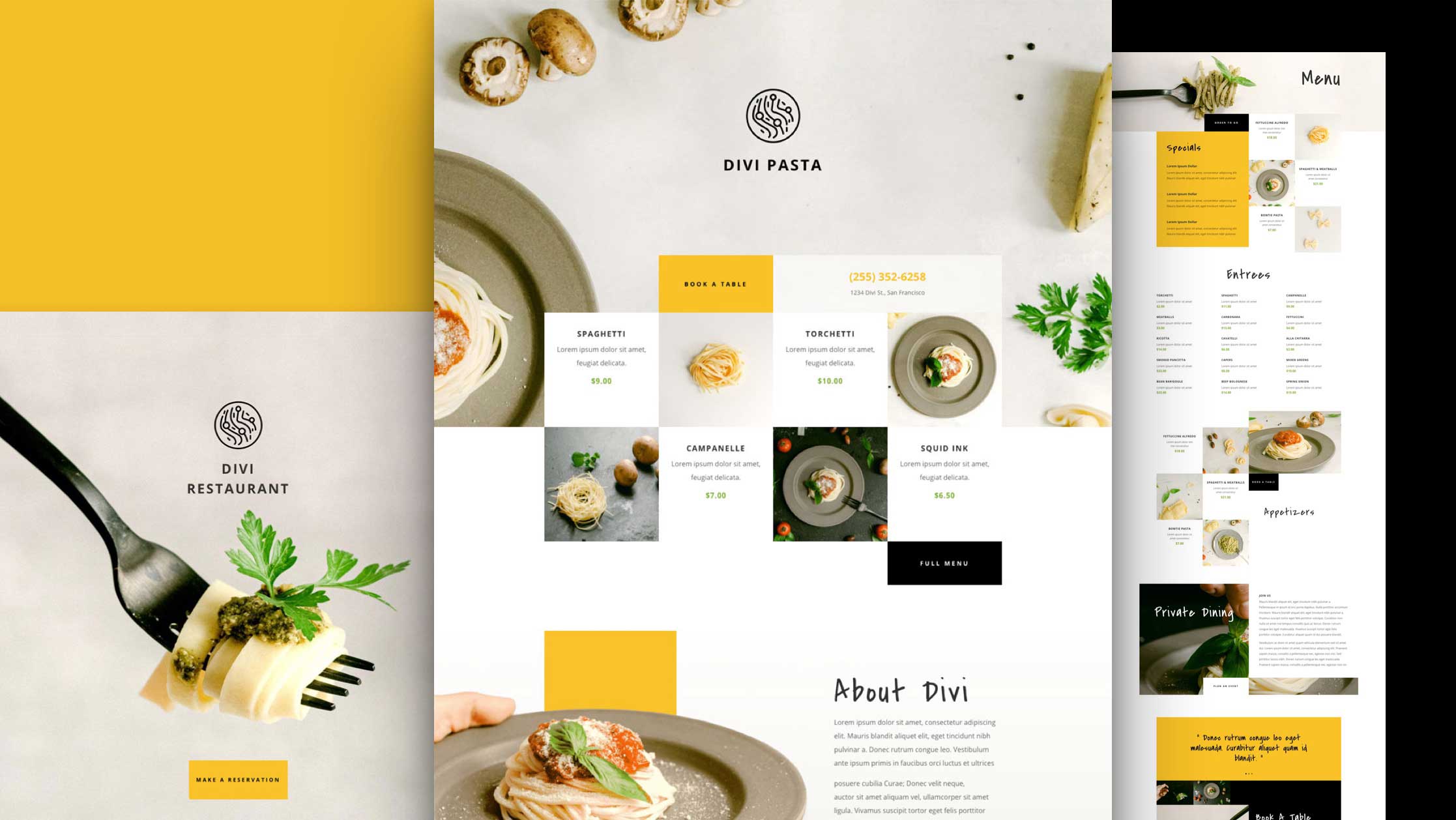 Italian Restaurant Website Design